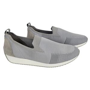 ARA FUSION WOMEN'S GRAY / WHITE SLIP-ON COMFORT SNEAKER SIZE 8.5